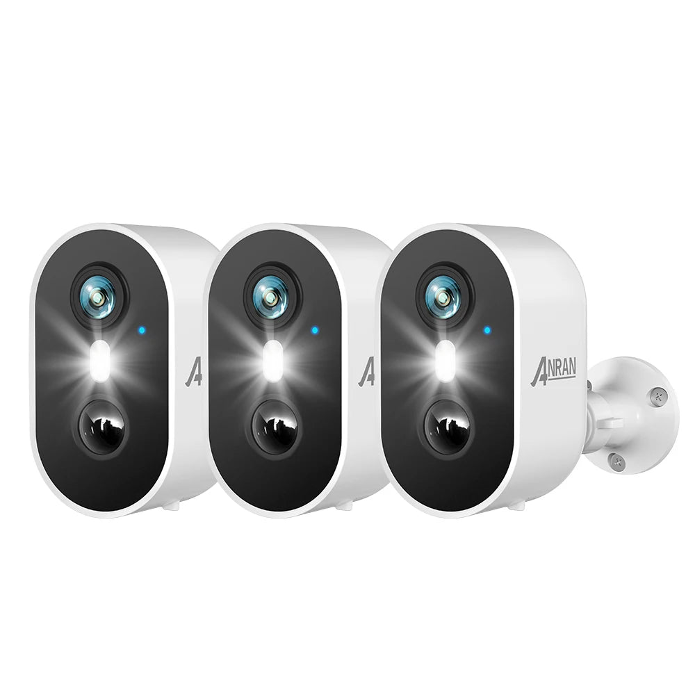 2K Rechargeable Battery Camera 2.4G WiFi Camera Wireless Home Surveillance Security Cameras PIR ,IP65 ,work with ANRAN app