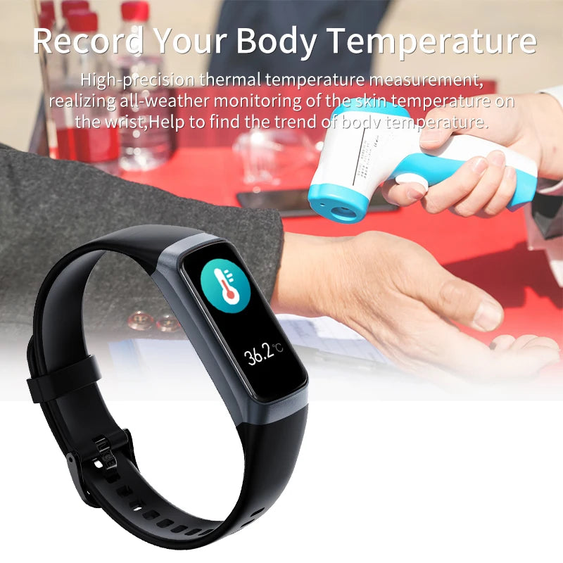 LIGE 1.1 inch Smart Watch Smartwatch Band Women Heart Rate Monitoring Waterproof men Smart Bracelet Sport Fitness Tracker