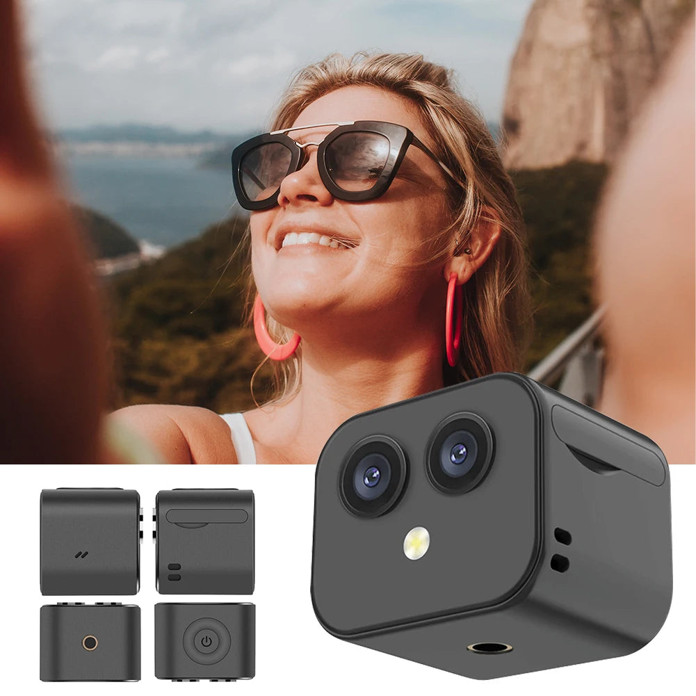 Wireless Camera Night Vision Voice Video Recorder USB Rechargeable Security Monitoring Camera Remote Viewing for Indoor Outdoor