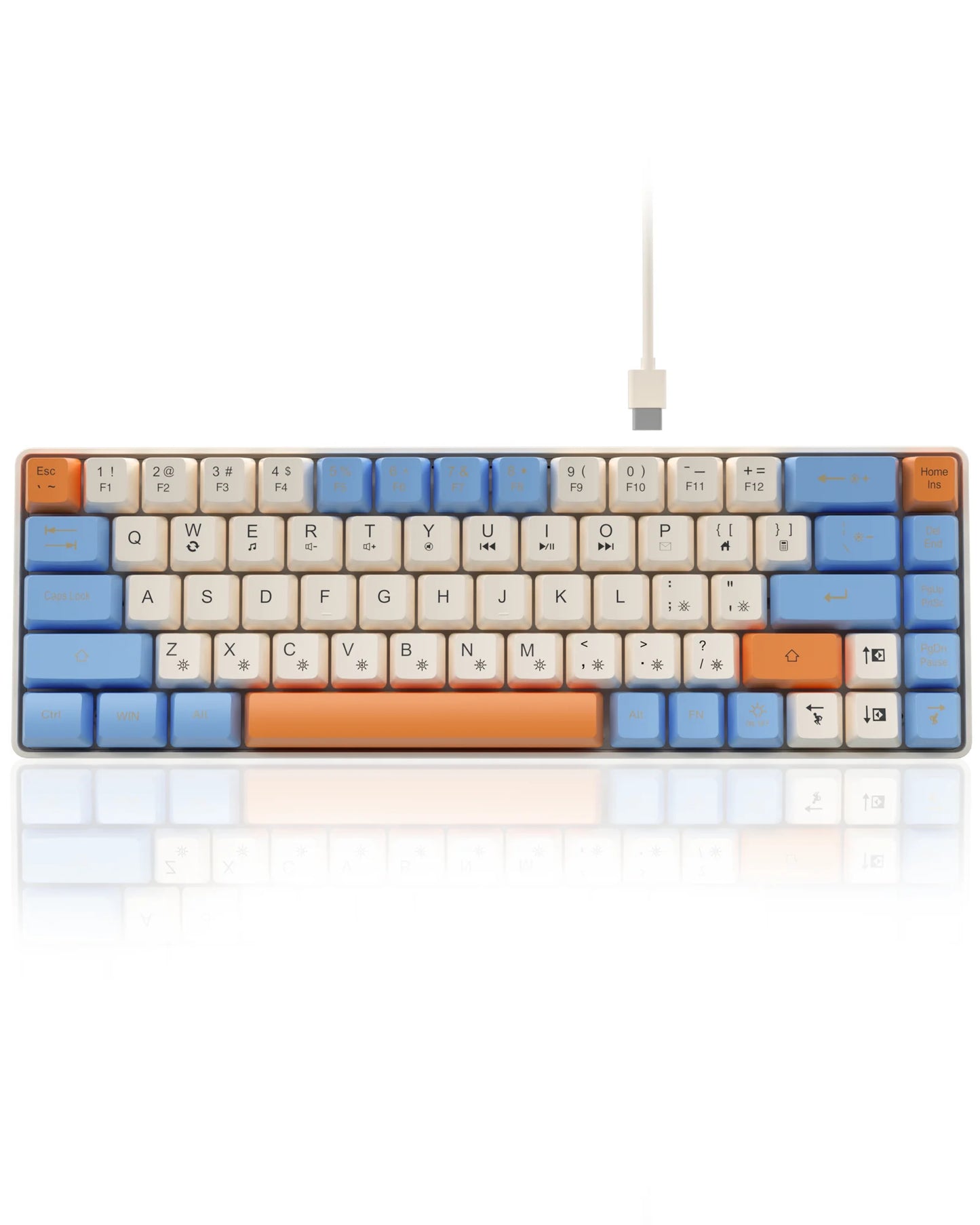 SOLAKAKA Sk968 Gaming Keyboard 68 keys N- Key Rollover RGB Backlight