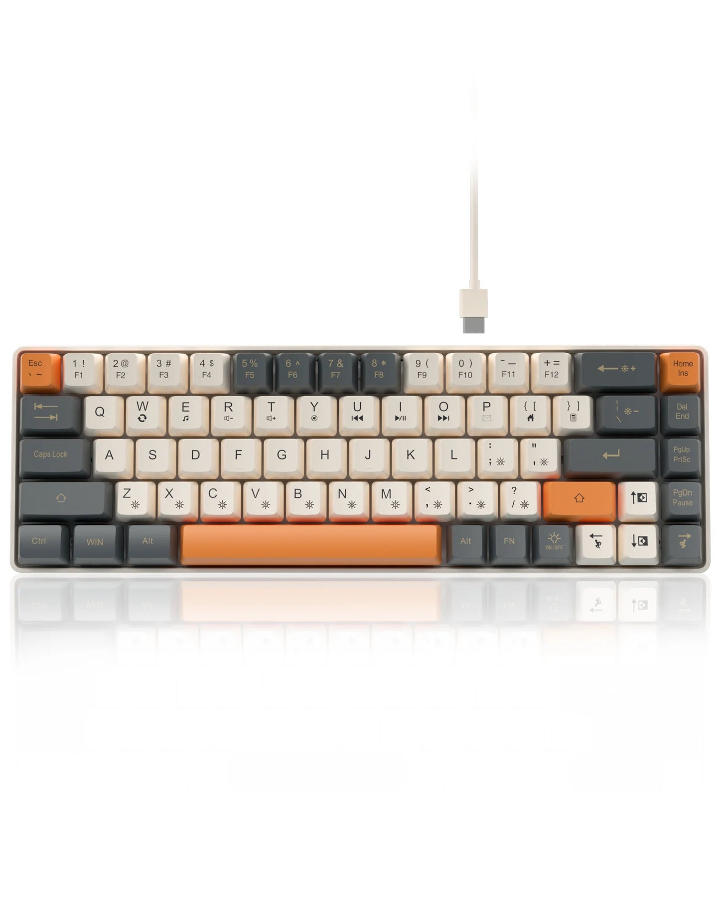 SOLAKAKA Sk968 Gaming Keyboard 68 keys N- Key Rollover RGB Backlight