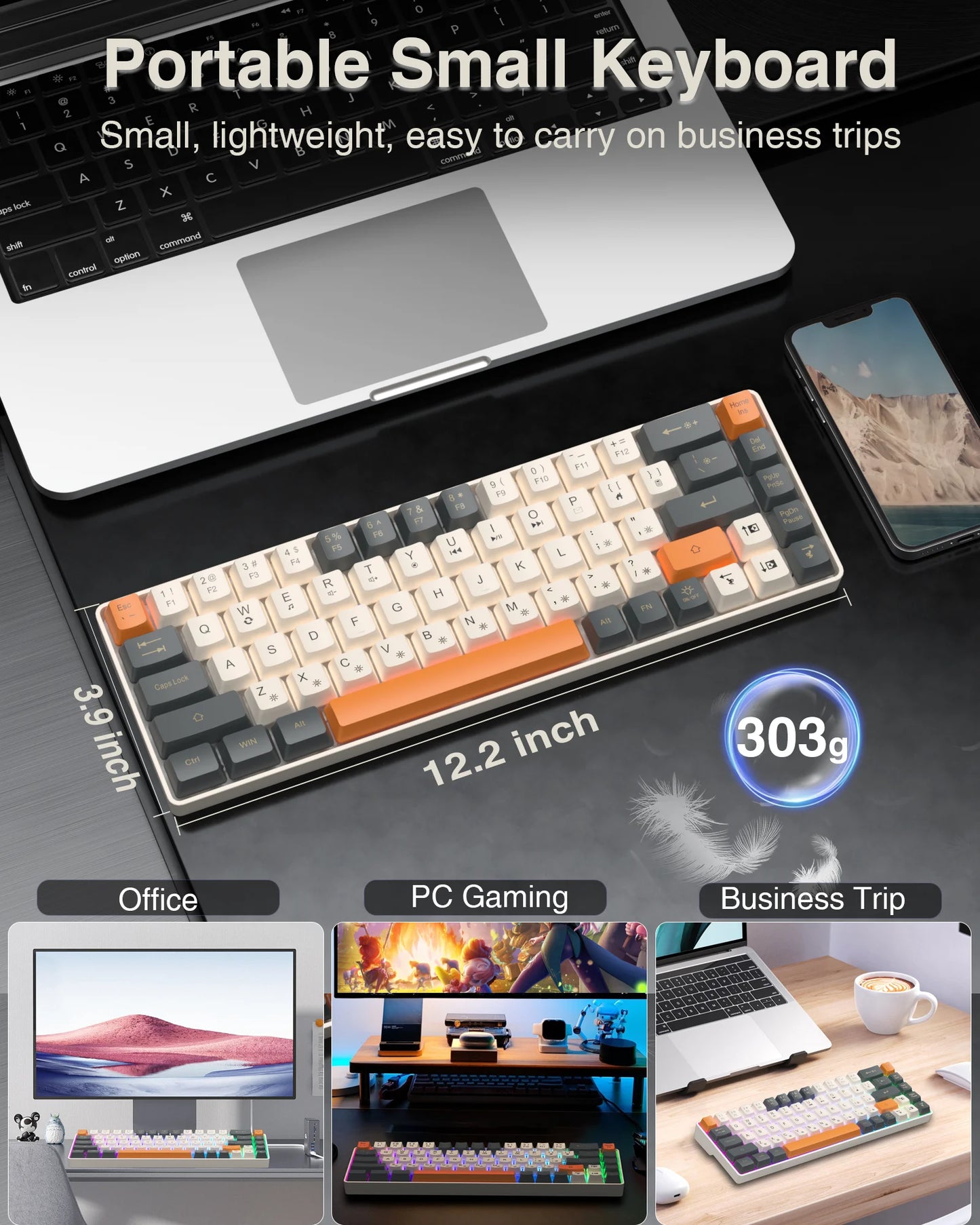 SOLAKAKA Sk968 Gaming Keyboard 68 keys N- Key Rollover RGB Backlight